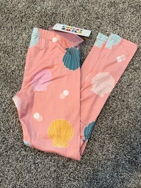 DDS Pink Seashell Print Leggings